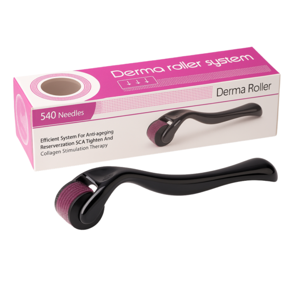 Čierny Derma Roller DRS 540 Titánové Ihly 0,2/0,25/0,3/0,5/0,75/1/1,5/2/2,5/3mm - Image 2