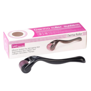Čierny Derma Roller DRS 540 Titánové Ihly 0,2/0,25/0,3/0,5/0,75/1/1,5/2/2,5/3mm