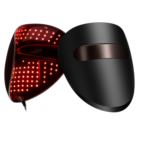 BlackLux Čierna LED Maska na Svetelnú Terapiu 7 Farieb 133 Diód