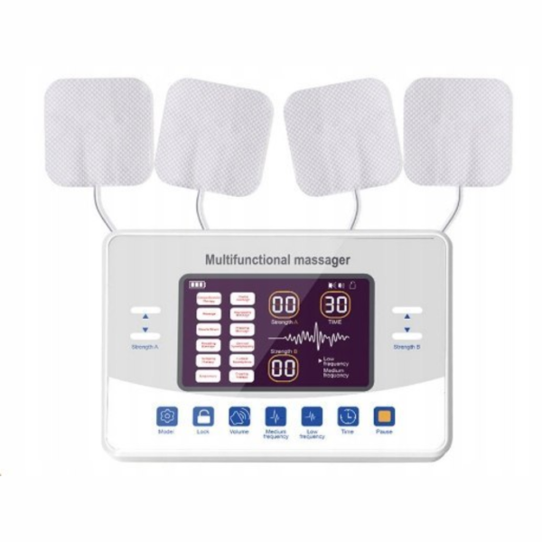 Profesionálny Elektrostimulátor Svalov - 12 Režimov, 20 Elektród, Veľký LCD Displej - Image 3